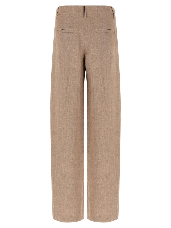 Brunello Cucinelli Loose Pleated Pants - Pink | 0d343853b7c77212d1028d2aa922296039fa0968