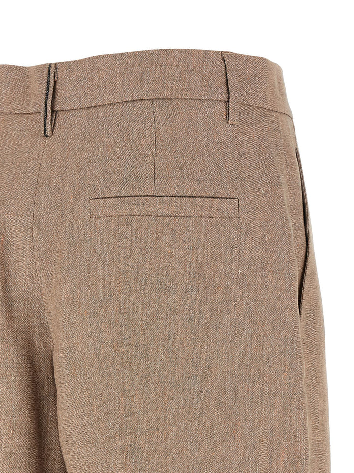 Brunello Cucinelli Loose Pleated Pants - Pink | 798c1d3c119c46e39f6d14280340de7f958e993e