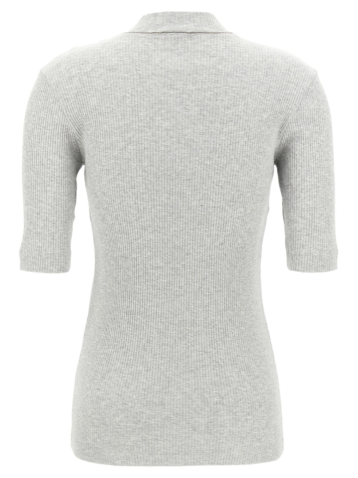 Ribbed T-Shirt Gray