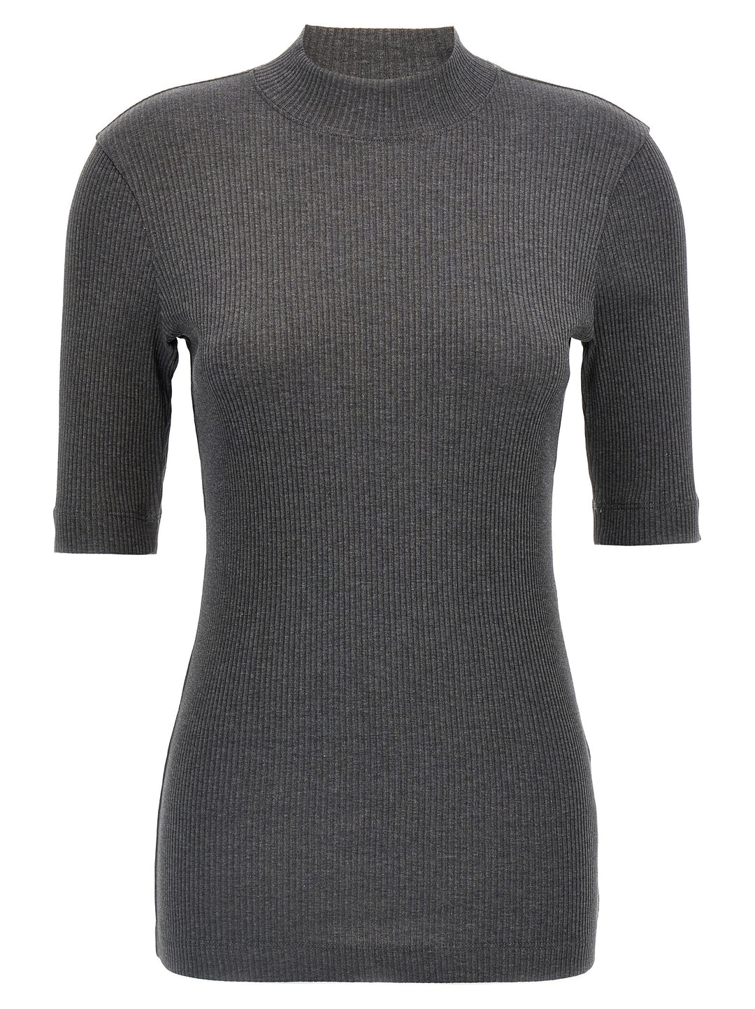 Ribbed T-Shirt Gray