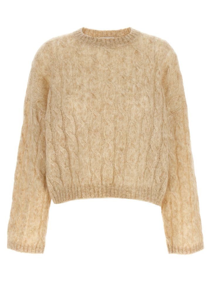 Braided Sweater Sweater, Cardigans Beige