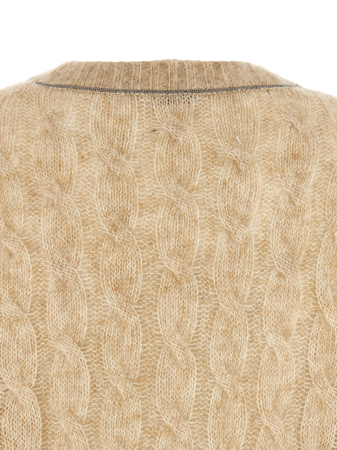 Braided Sweater Sweater, Cardigans Beige