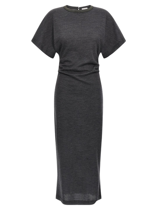 Wool Dress Dresses Gray