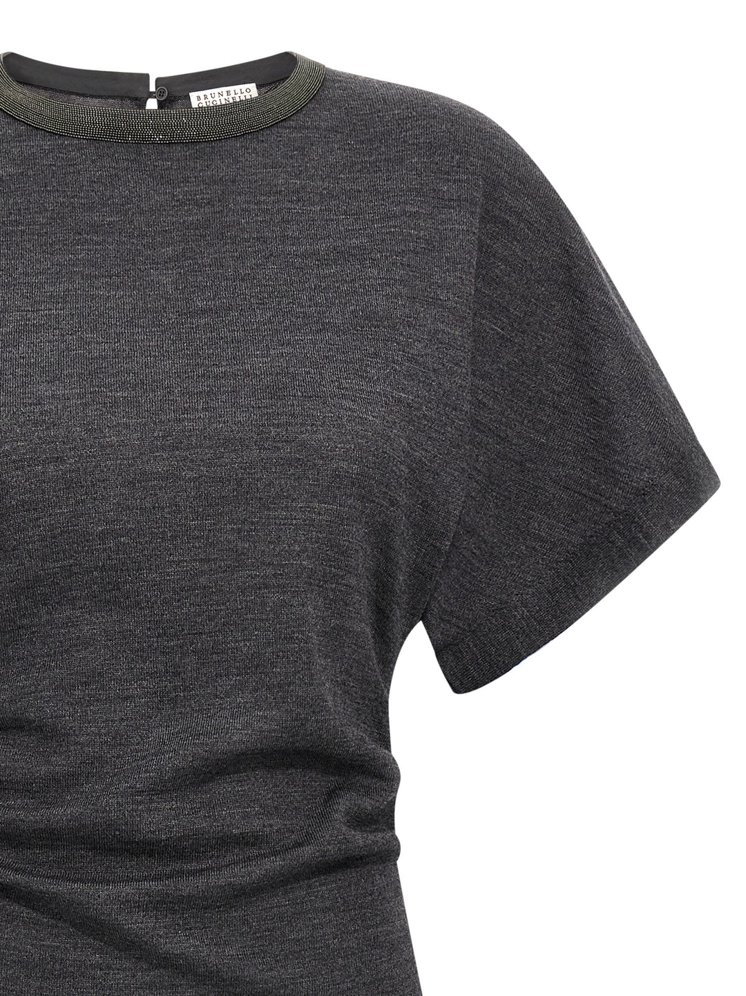 Brunello Cucinelli Wool Dress Dresses - Gray | 6b9fcaee4a1e1dcb3bedeccd435fbaafc2551146