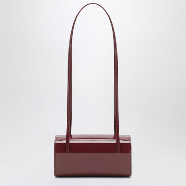 Burgundy Mie Shoulder Bag In Patent Leather