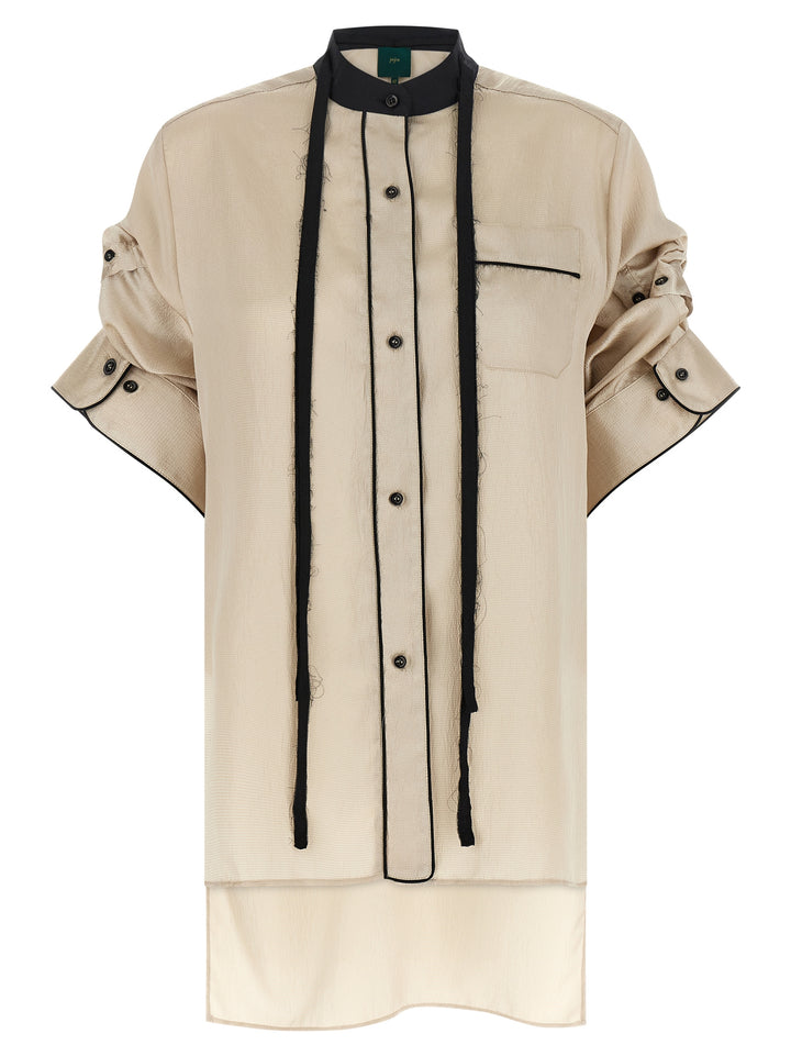 Maison Jejia Berta Shirt and Blouse - Beige | e953d9e956668ab708b5f083edcd76c7410a450e
