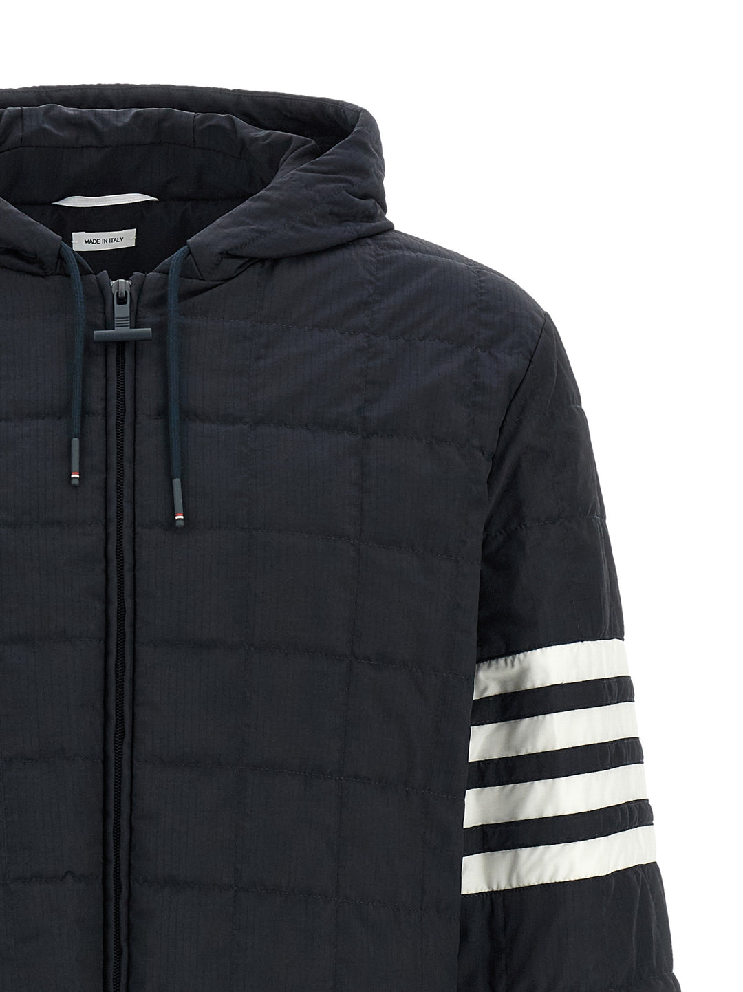 Thom Browne 4bar Puffer Jackets - Blue | 1c564f6885217a7b733d0c43c8d828b939bd89ec