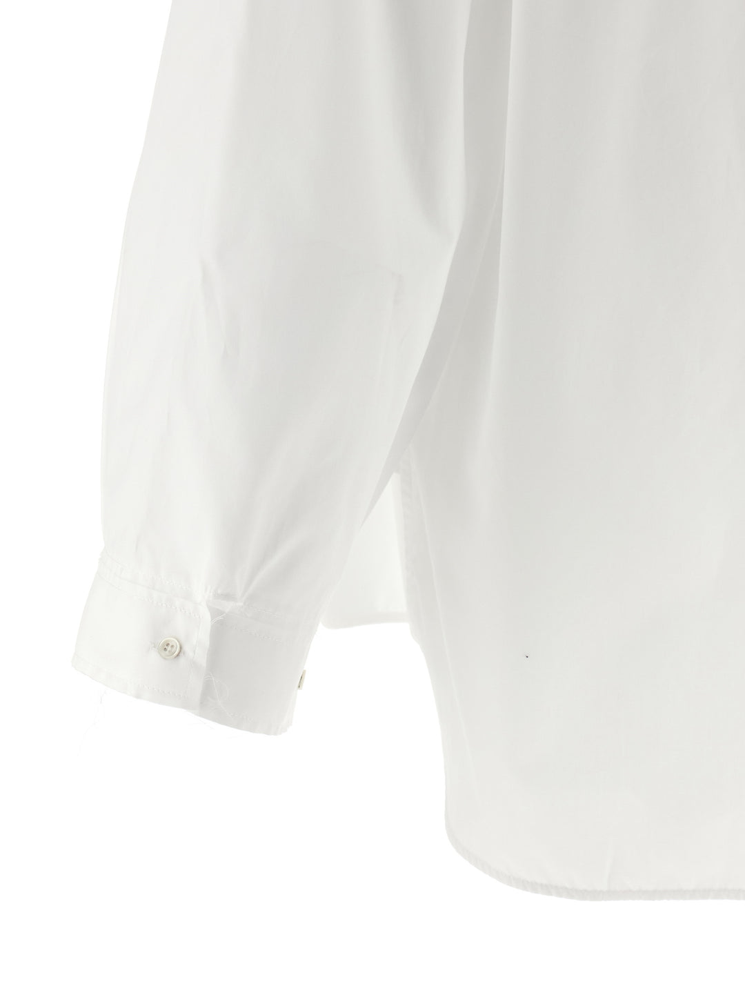 Maison Jejia Crazy Smoking Plissée Shirt and Blouse - White | 6c36df3d8f6502f8b8edccd869263fccd7c97077