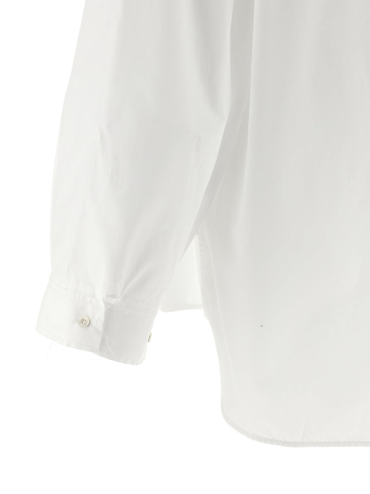 Maison Jejia Crazy Smoking Plissée Shirt and Blouse - White | 6c36df3d8f6502f8b8edccd869263fccd7c97077
