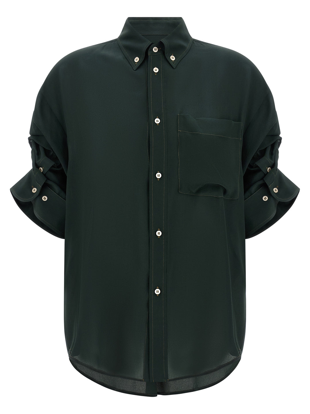 Maison Jejia Buba Shirt and Blouse - Green | d7cc992beeecaf9dd1e92238fd34e3dd5af0098f