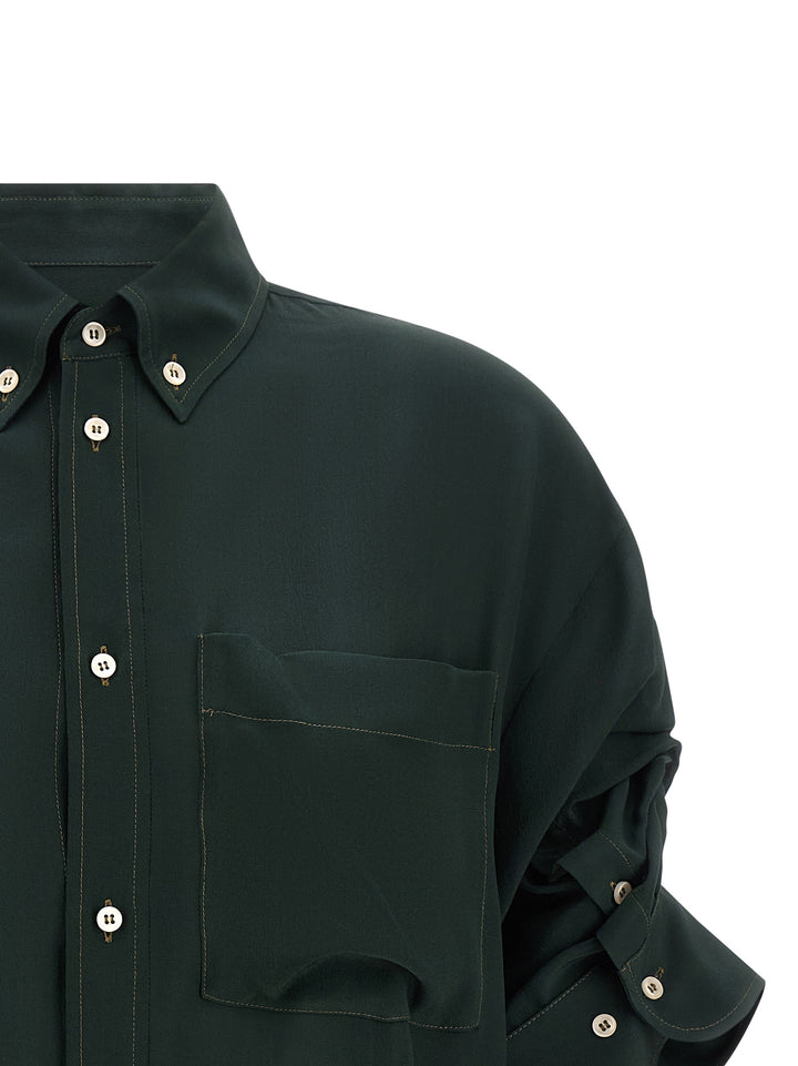 Maison Jejia Buba Shirt and Blouse - Green | 18a080e11a27ebecd4f021e8728f8ef65f5b85cf