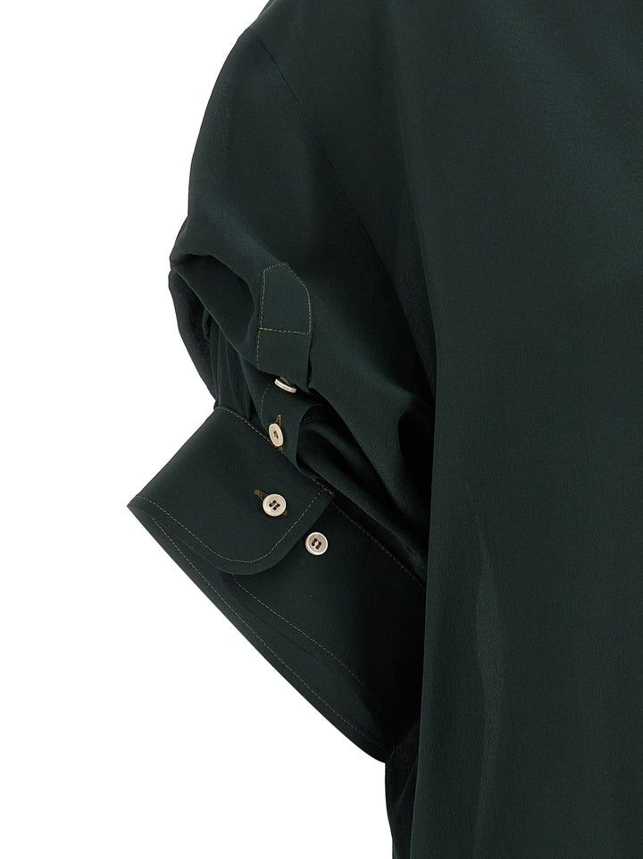 Maison Jejia Buba Shirt and Blouse - Green | 87f4d0d450f9896960cc66b1cacd4ff0ef0d6af1
