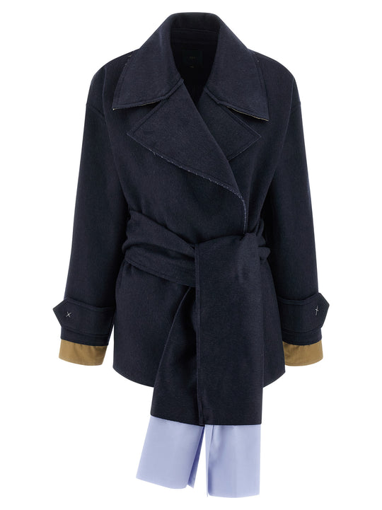 Cashmere Wool Coat Coats And Trench Coats Blue
