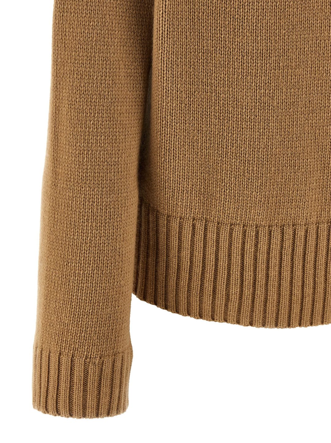 Maison Jejia Vichy Cuffs Sweater Sweaters and Cardigans - Beige | b976762c24a4c68f1274a162fe58ae5b301dfe2c