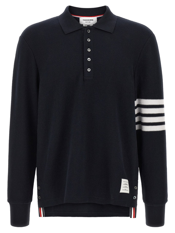 Thom Browne 4 Bar Polo - Blue | 4522e28b23a608da6da54344ff879831ce24423e