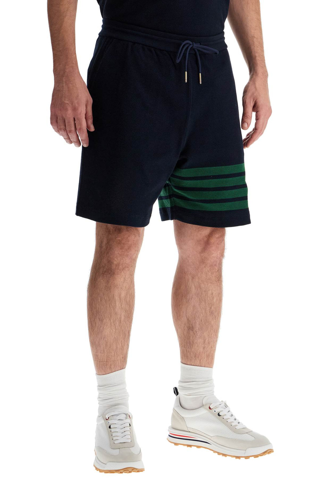 4 Bar Cotton Bermuda Shorts