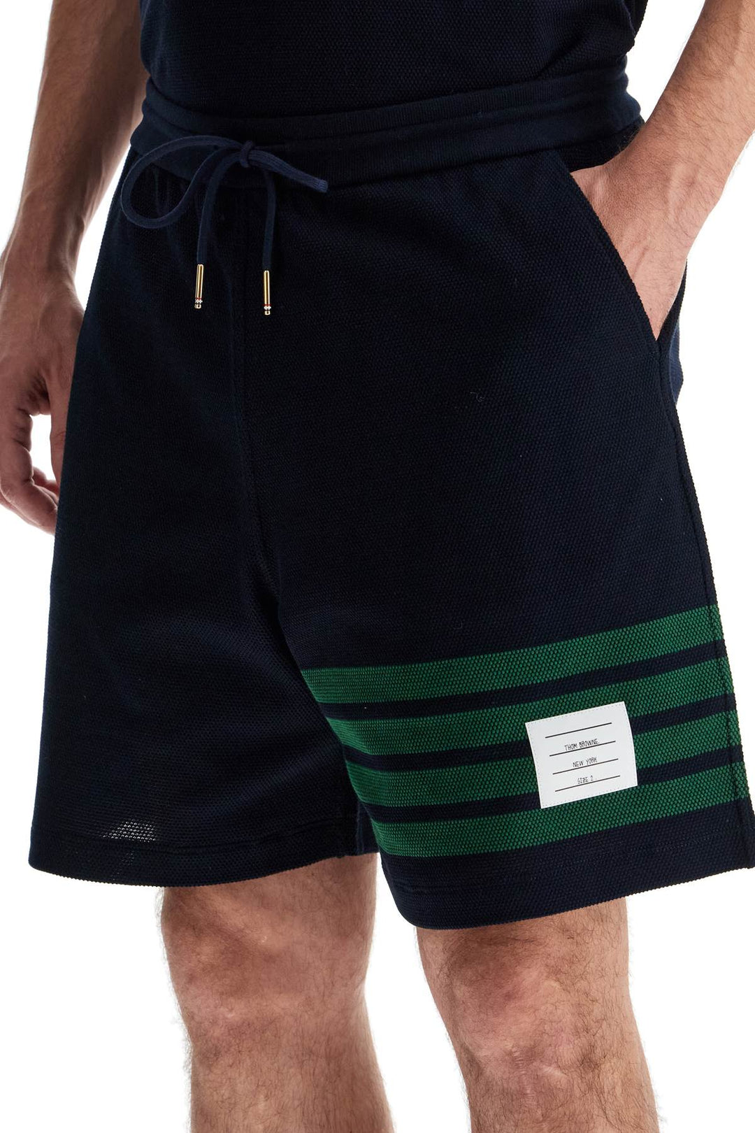 4 Bar Cotton Bermuda Shorts