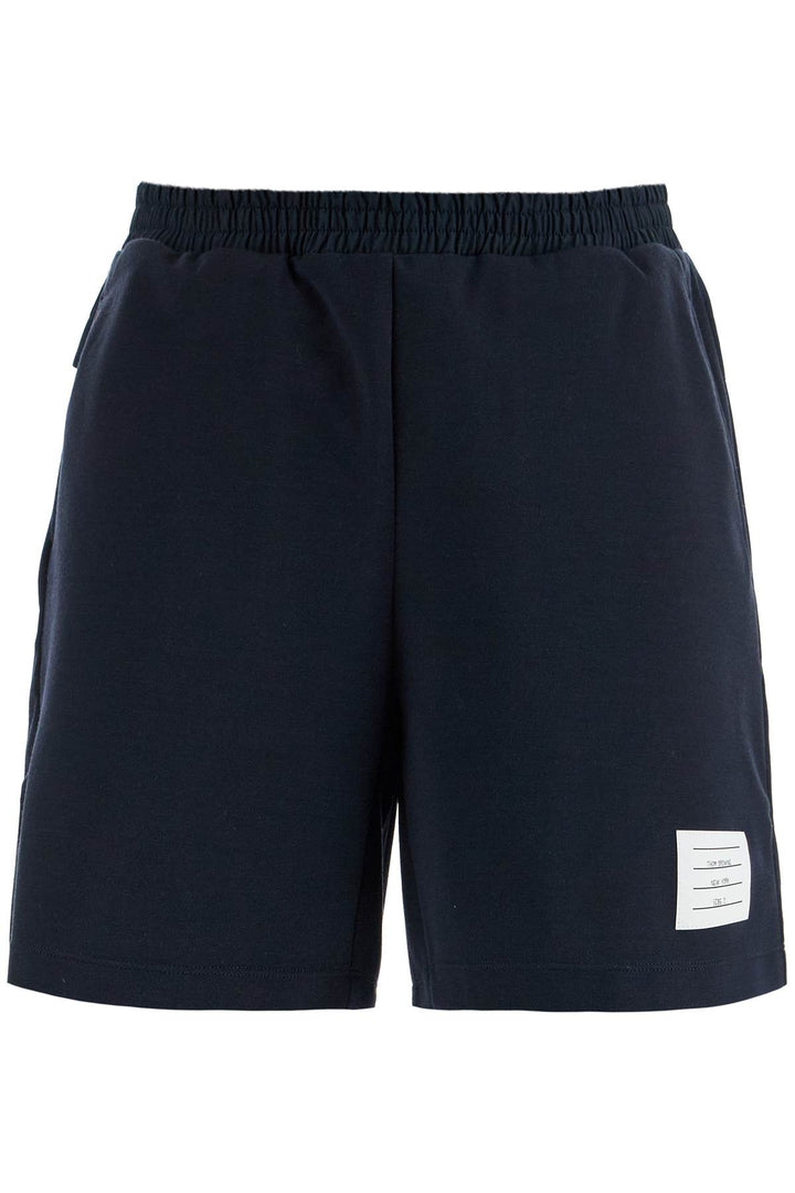 Navy Combo Mid Thigh Ripstop And Wool Shorts