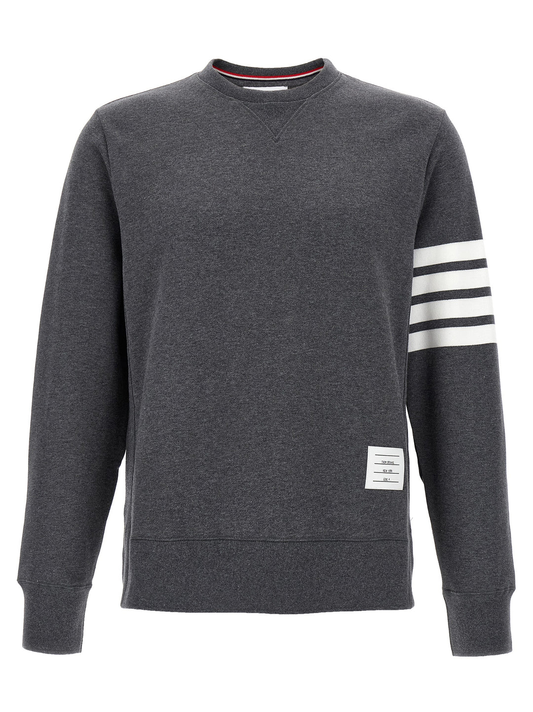 Thom Browne Classic Loopback 4-Bar Sweatshirt - Gray | 5464c900cf9f7c2b58f51e86853983997c95a7ec