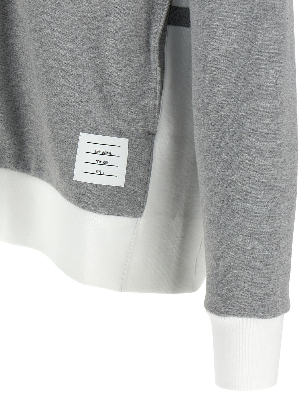 Thom Browne 4bar Sweatshirt - Gray | e3f106eb9538a77a08cc4ef503989d4cab0137e0