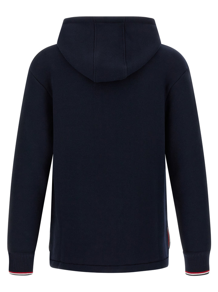 Thom Browne Rwb Tape Hoodie Sweatshirt - Blue | a14ebb645e97be3f6c2324a6ce51edbf7a51593a