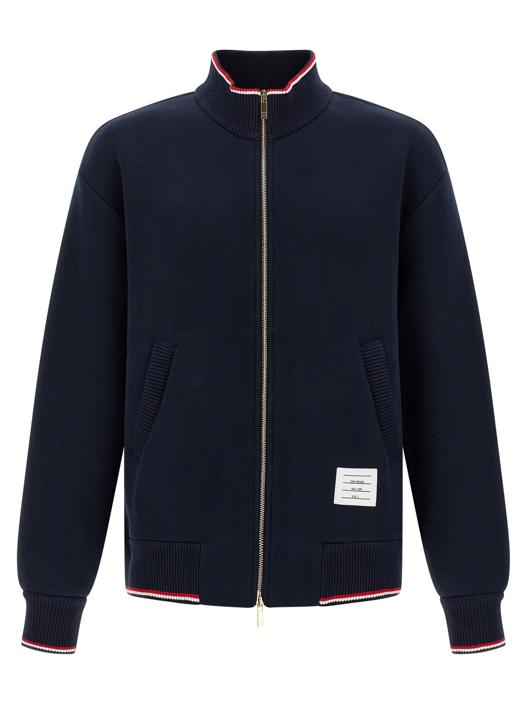 Thom Browne Rwb Piping Sweatshirt - Blue | 2ad995d6e33c4a3dc4a9f4bf60f9c59673fa0905