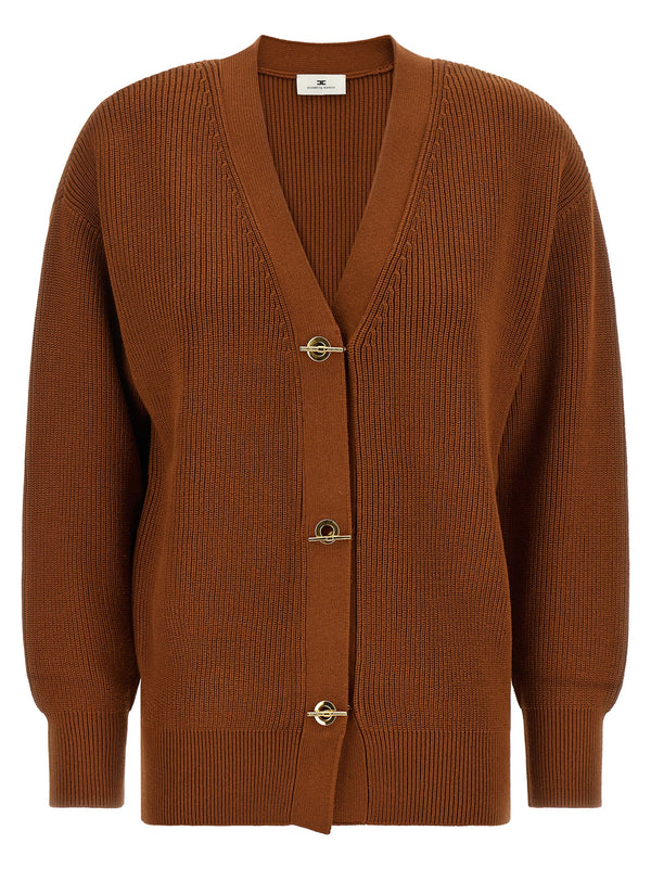 Cardigan Tricot Sweaters And Cardigans Brown