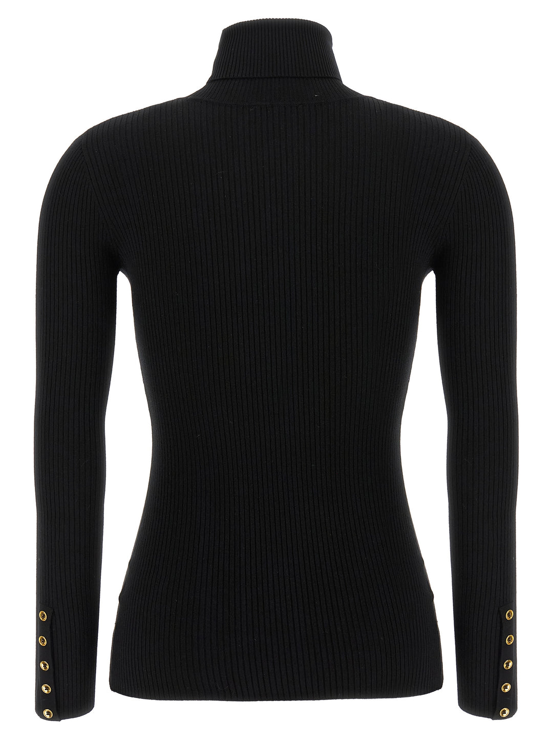 Elisabetta Franchi Ribbed Turtleneck Sweater Sweaters and Cardigans - Black | 91e79b0c5303ed25cba4299783a4d2b328266349