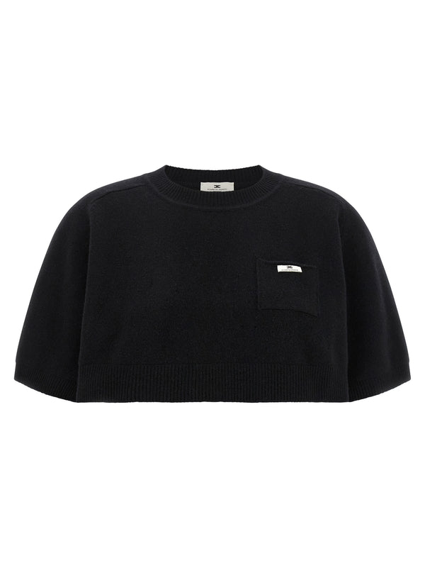 Wool And Cashmere Top Tops Black