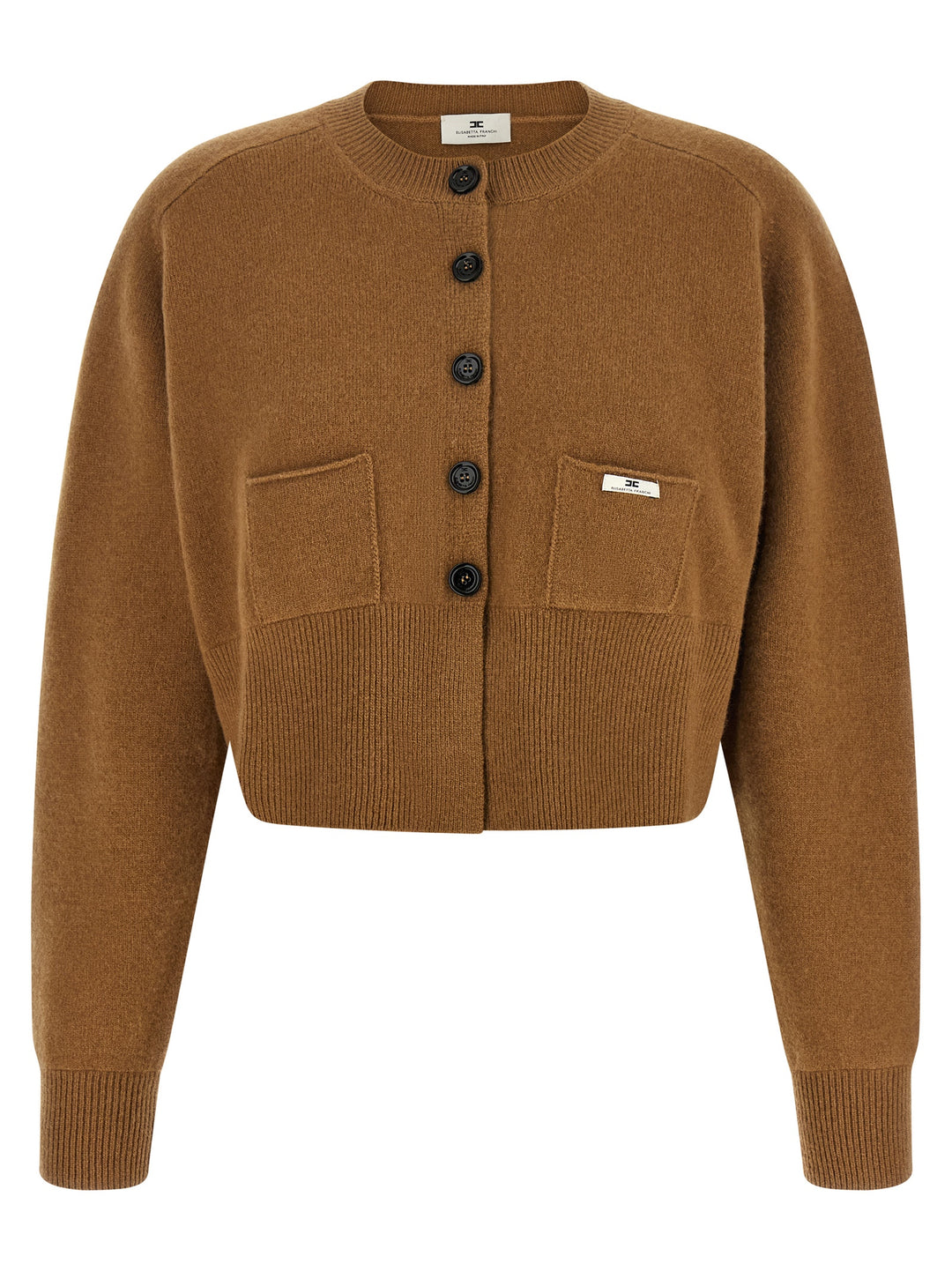 Elisabetta Franchi Cardigan Tricot Sweaters and Cardigans - Brown | ef878a67099f9caccce862bf22d4a9e9a4b04fae