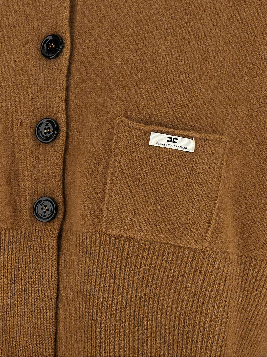 Elisabetta Franchi Cardigan Tricot Sweaters and Cardigans - Brown | 1a4b722763caab145ed351376be739a0df639530