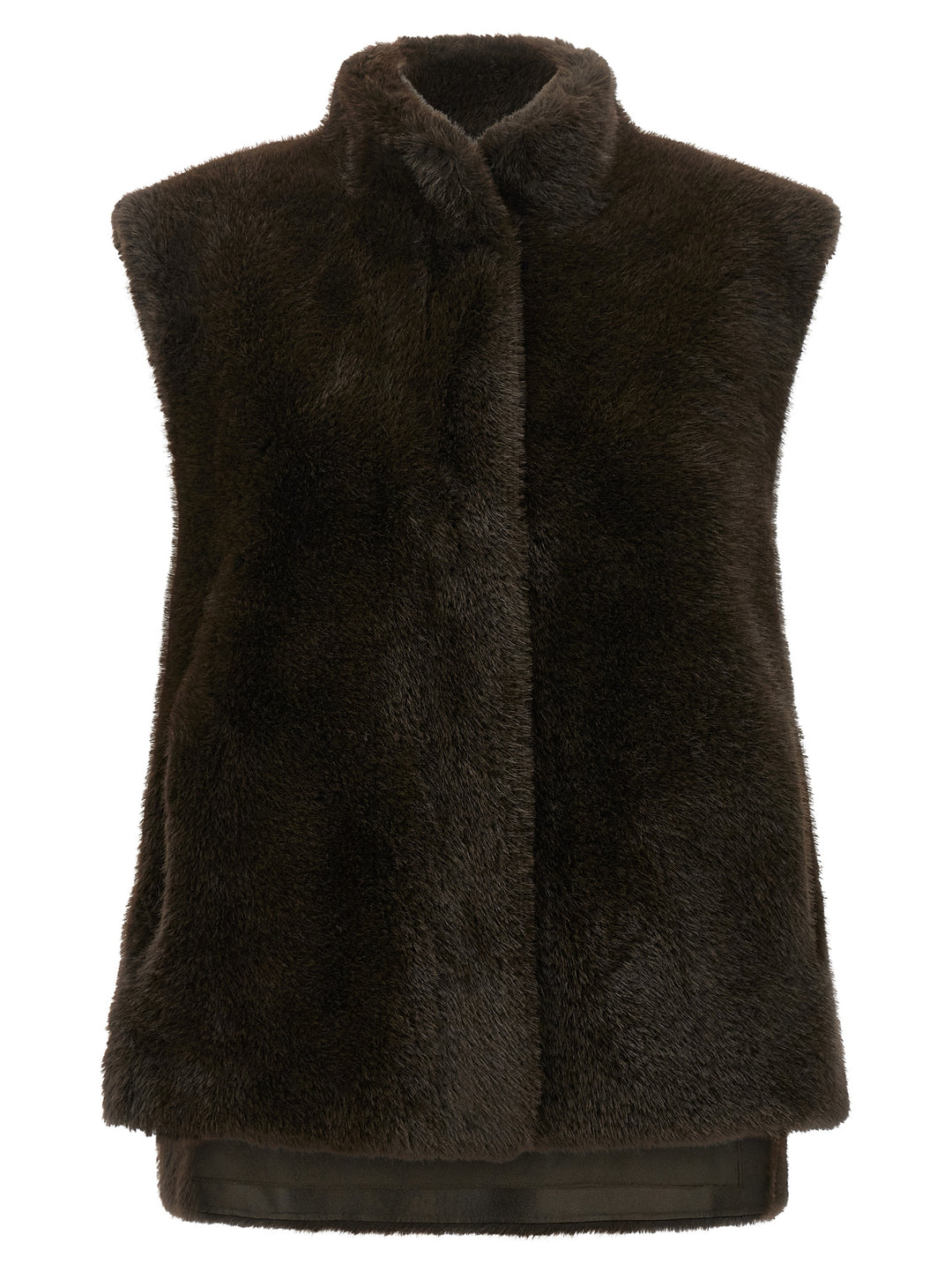 Lou Andrea Faux Fur Vest Gilet - Brown | 92eeb6b62dd904f604a95ce540ebba5a71c24610