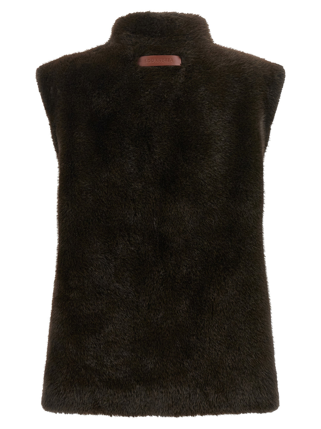 Lou Andrea Faux Fur Vest Gilet - Brown | 57d12367bfa0425bb9be04cd44462368181951d5