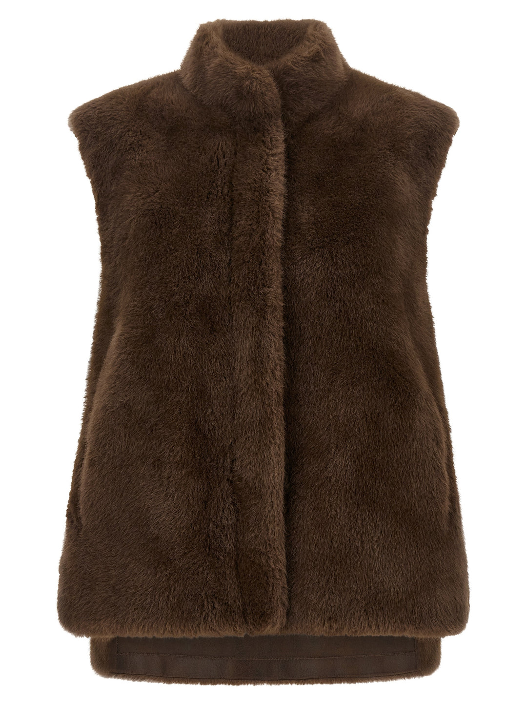 Lou Andrea Eco-Fur Vest Gilet - Brown | e2a4911d129a3b07ce8ba43eb9ef006324d5edb5