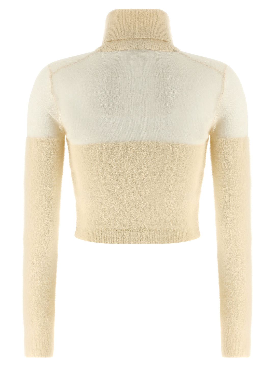 Elisabetta Franchi Brushed Insert Turtleneck Sweater Sweaters and Cardigans - White | aee211ad0627d8db8f9ae524c09816a49e194f42