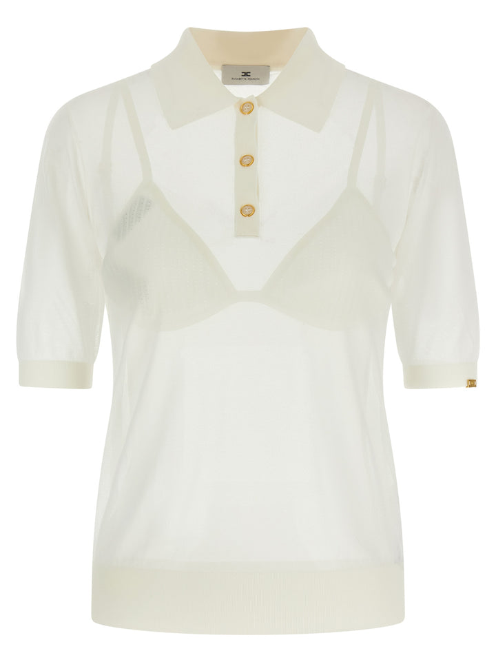 Elisabetta Franchi + Bra Polo - White | 76015481cc3655211ba823303b1c0e95ccb664ba