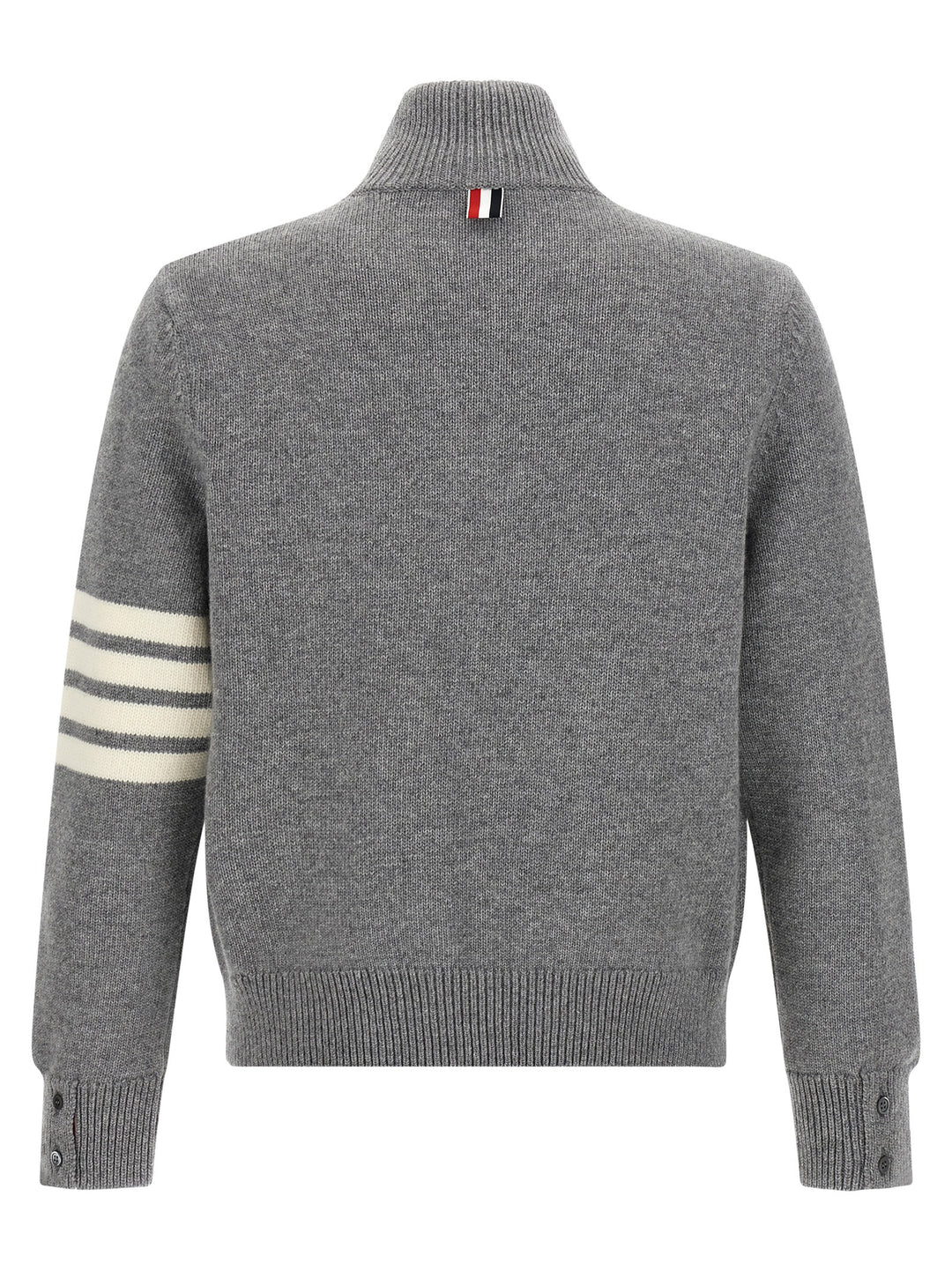 Thom Browne 4bar Half Zip Sweater Sweaters and Cardigans - Gray | 73c7dbd47f768248862c9f7a39700937d34e0d70
