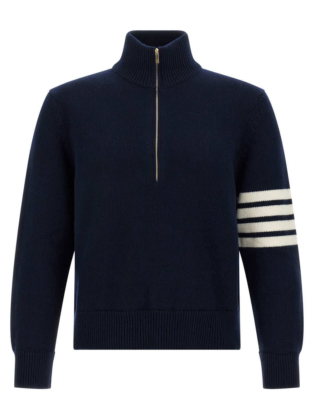 Thom Browne 4bar Half Zip Sweater Sweaters and Cardigans - Blue | 506d9ec070f5a6878a94e0d8be000154d8866401