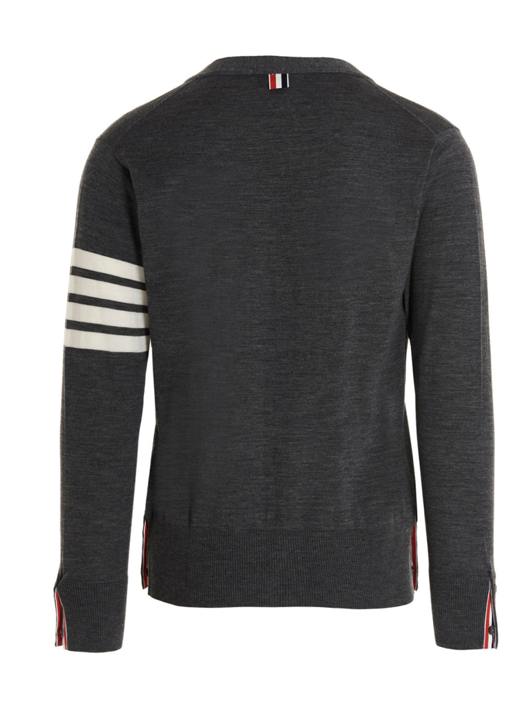 Thom Browne Merino Wool Cardigan Sweaters and Cardigans - Gray | 34842fed47de50a71e7729cb288b34f4ecdc554b