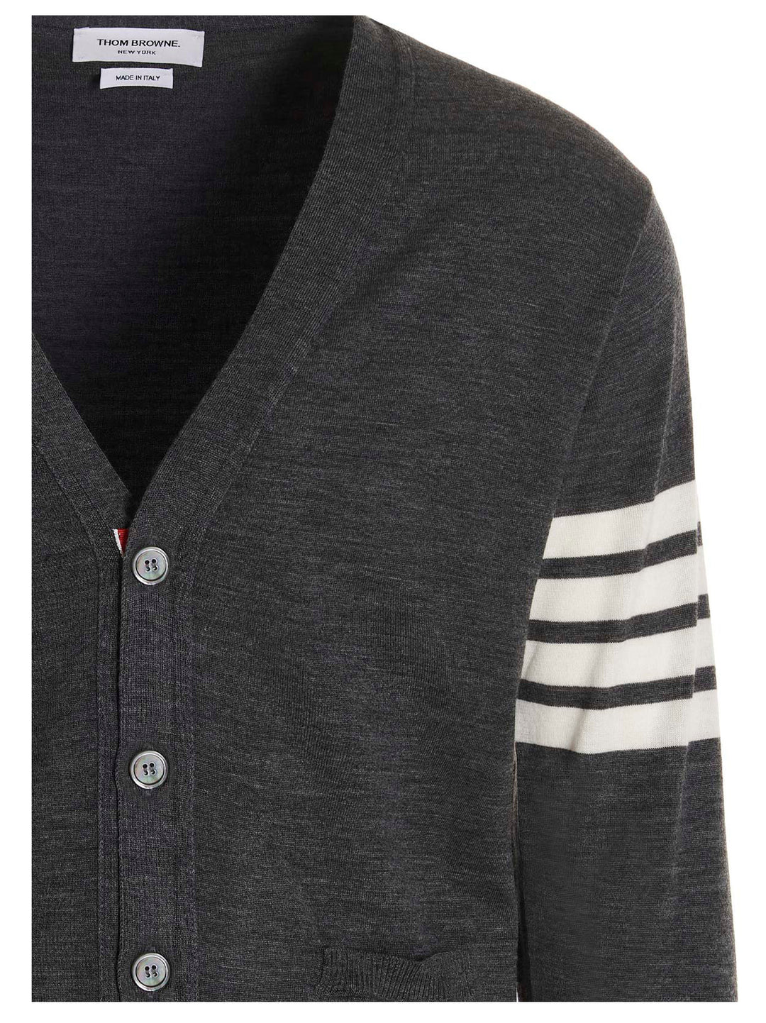 Thom Browne Merino Wool Cardigan Sweaters and Cardigans - Gray | c01d3b352d983c5a9426a2d0a8ef732c74635449