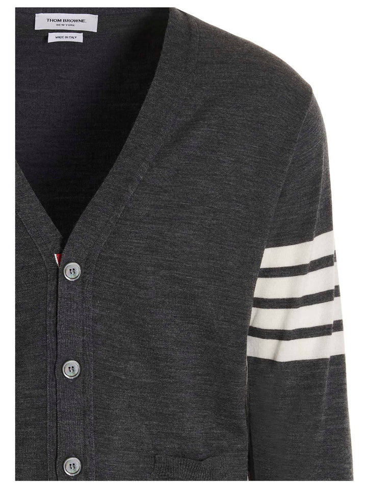 Thom Browne Merino Wool Cardigan Sweaters and Cardigans - Gray | c01d3b352d983c5a9426a2d0a8ef732c74635449
