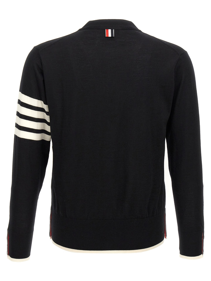 4 Bar Sweater, Cardigans White/Black