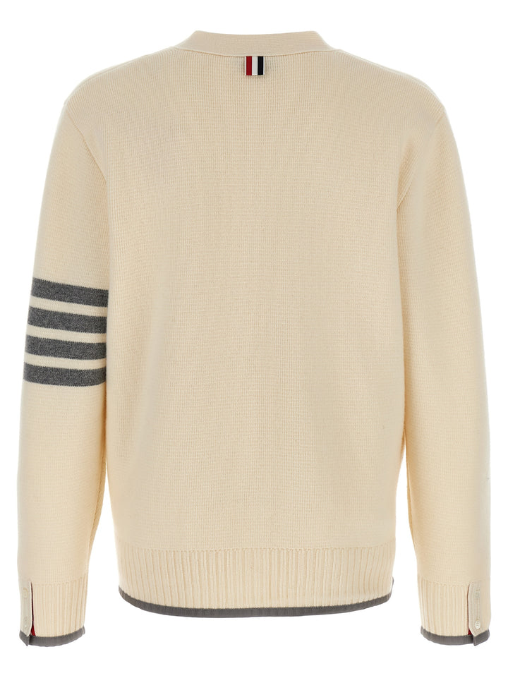 Thom Browne 4-Bar Sweaters and Cardigans - White | 17e359270fc70f656b84519e9b0730ea289251ee