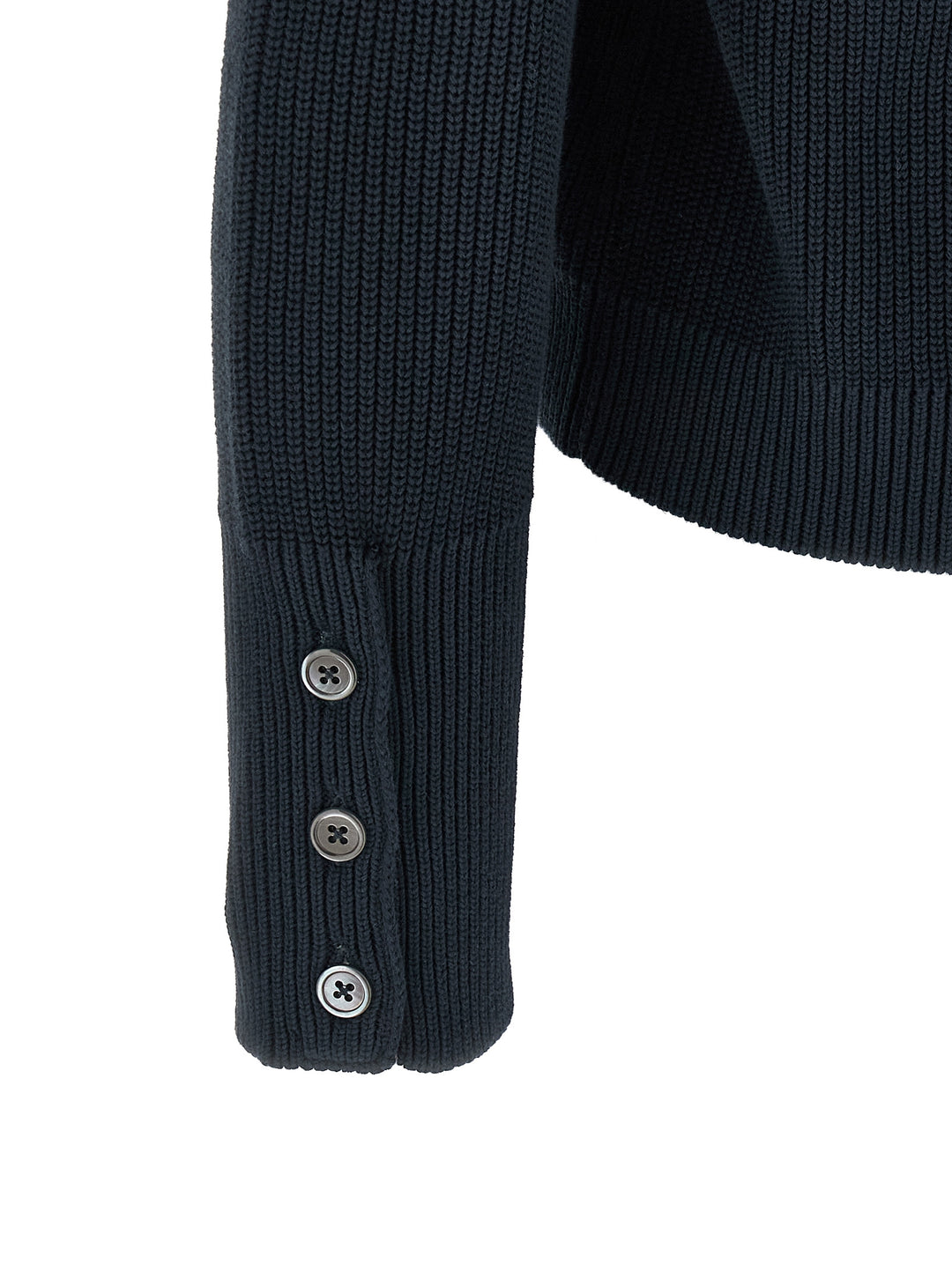 Thom Browne Garment Dye Sweaters and Cardigans - Blue | 6b1f17f33ae222be39c6e889163a08a74bb9d4c2