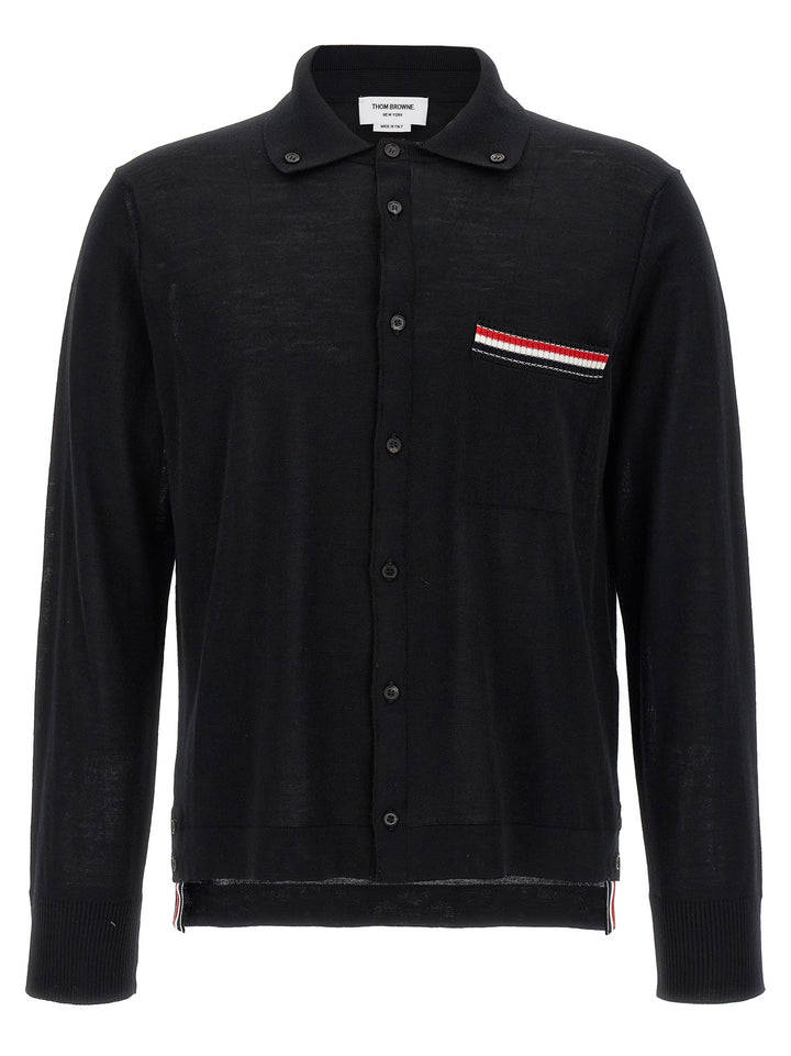 Thom Browne Button Down Sweaters and Cardigans - Black | 12411b5693e6abbb49a26e4c130937f3a564658e
