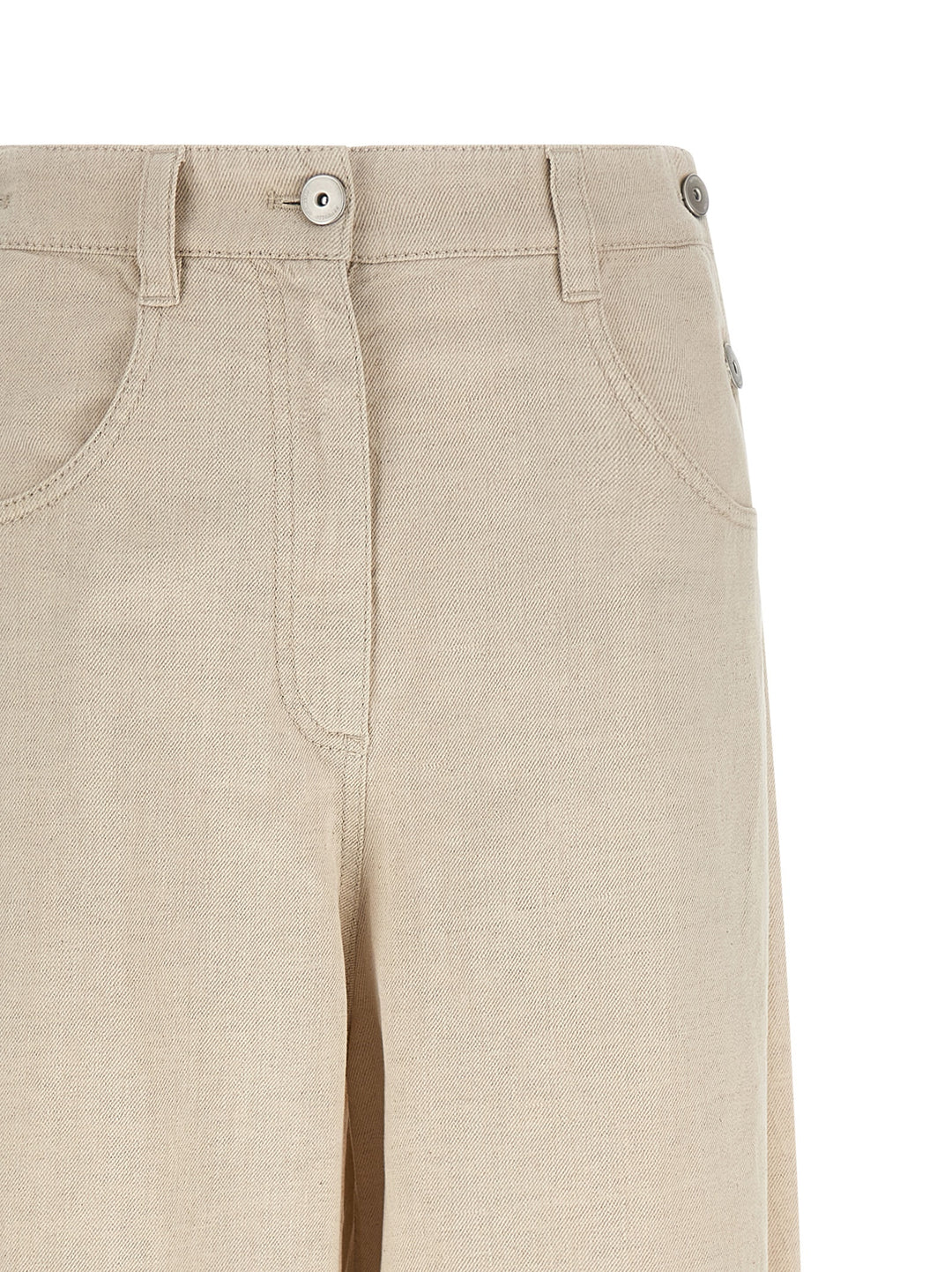 Brunello Cucinelli The Maxi Sailor Jeans - Beige | 49bd8dc1fbd3fd6c84437c66c6c159c1e0722884