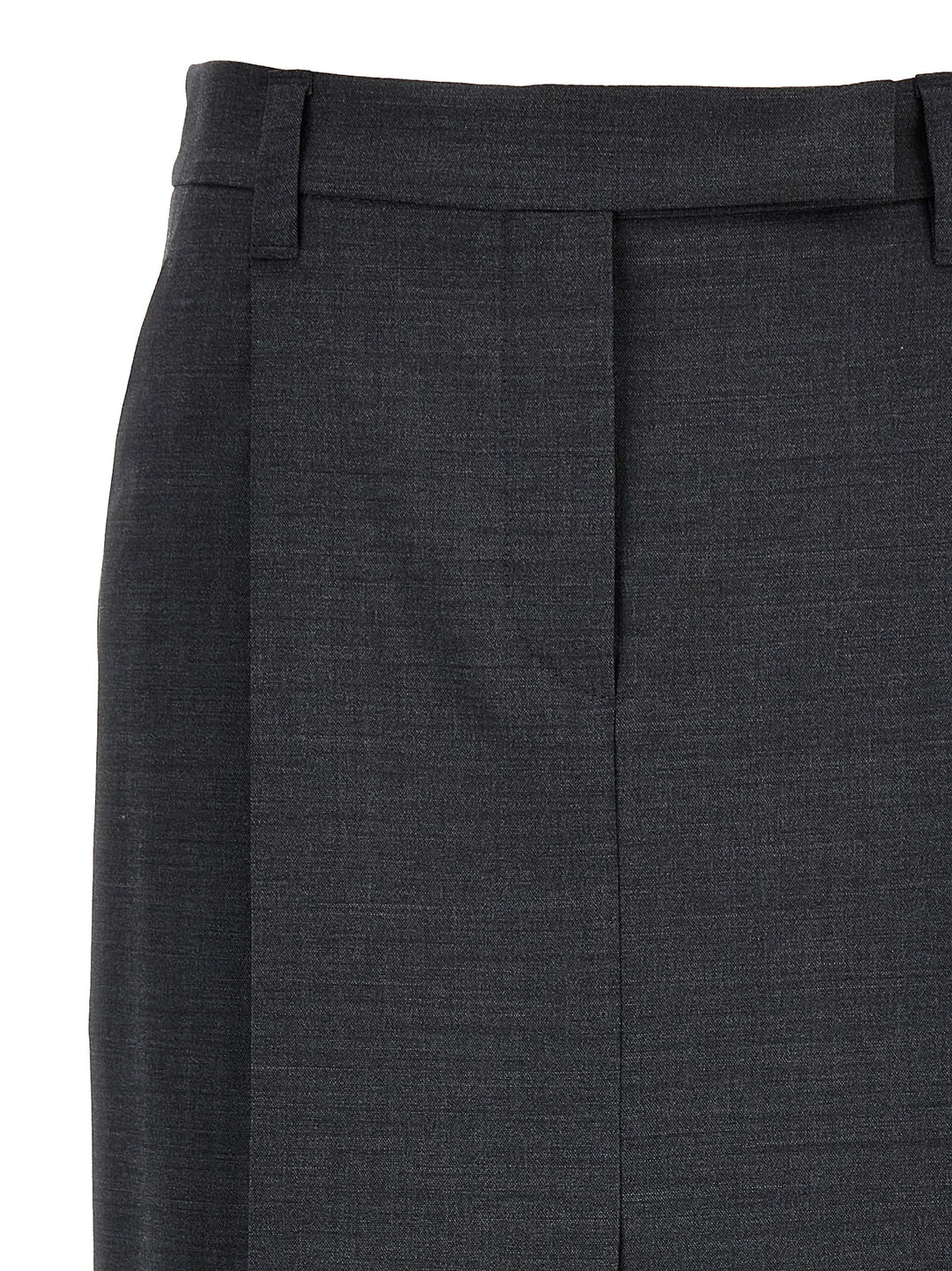 Skirt With Front Pleats Skirts Gray