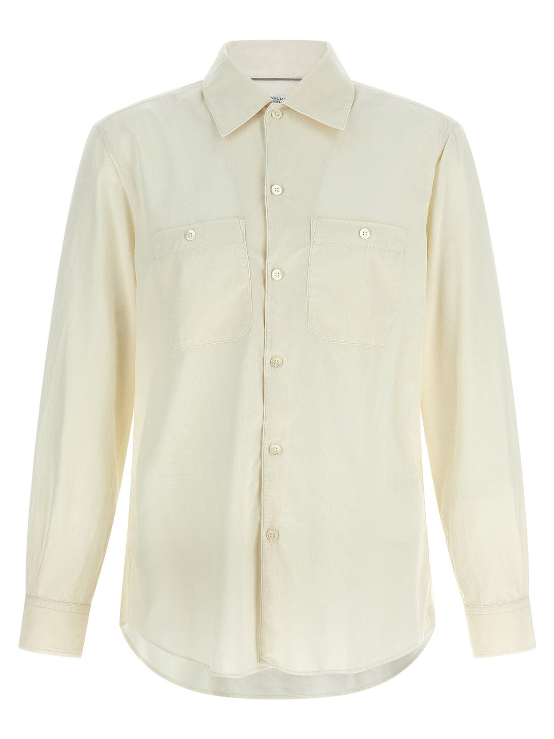 Brunello Cucinelli Corduroy Shirt Shirt and Blouse - Beige | 2320758e94c9a3d6de9f5f5038b237d40a502f9d