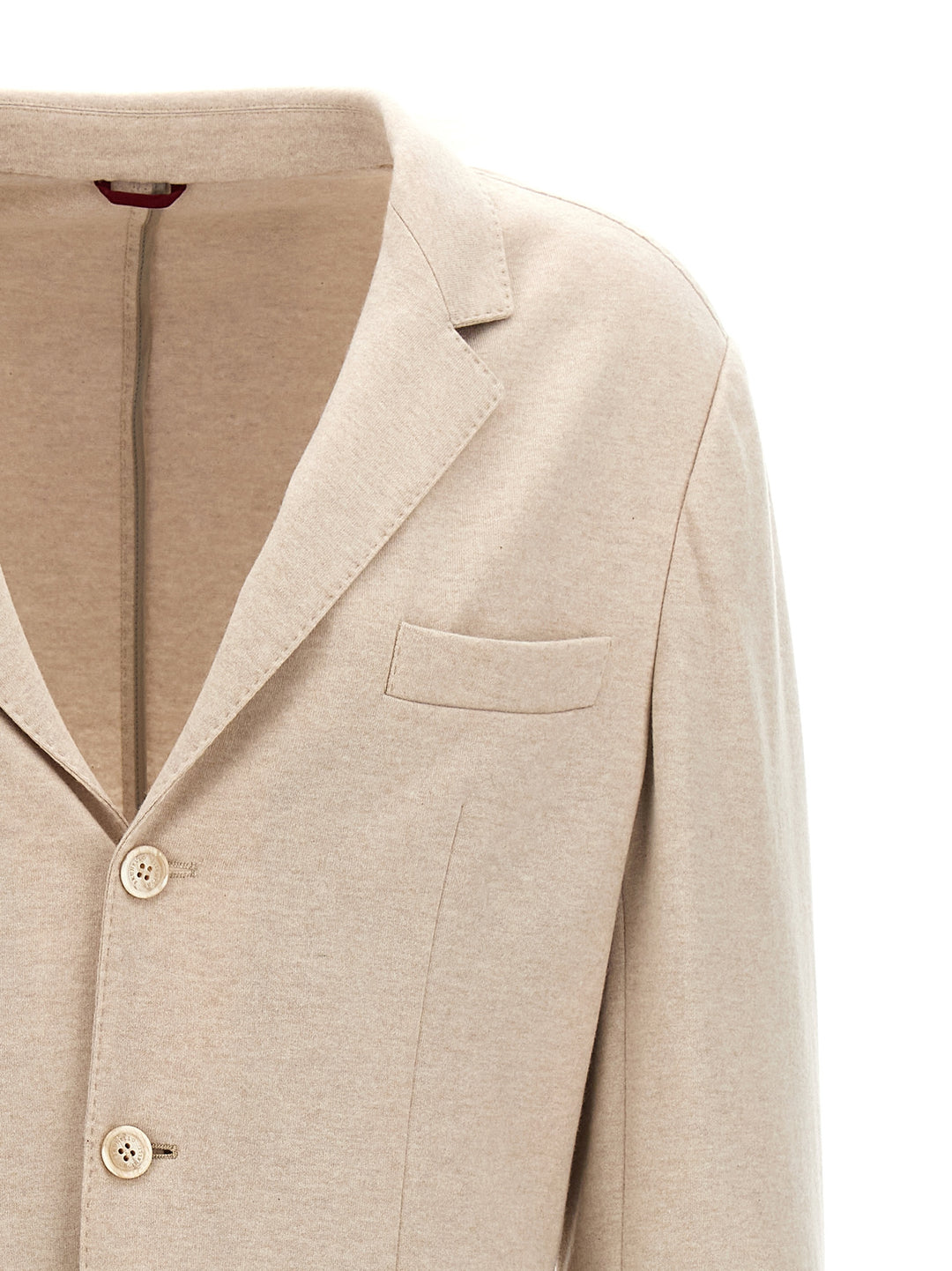 Single-Breasted Cashmere Blazer Beige