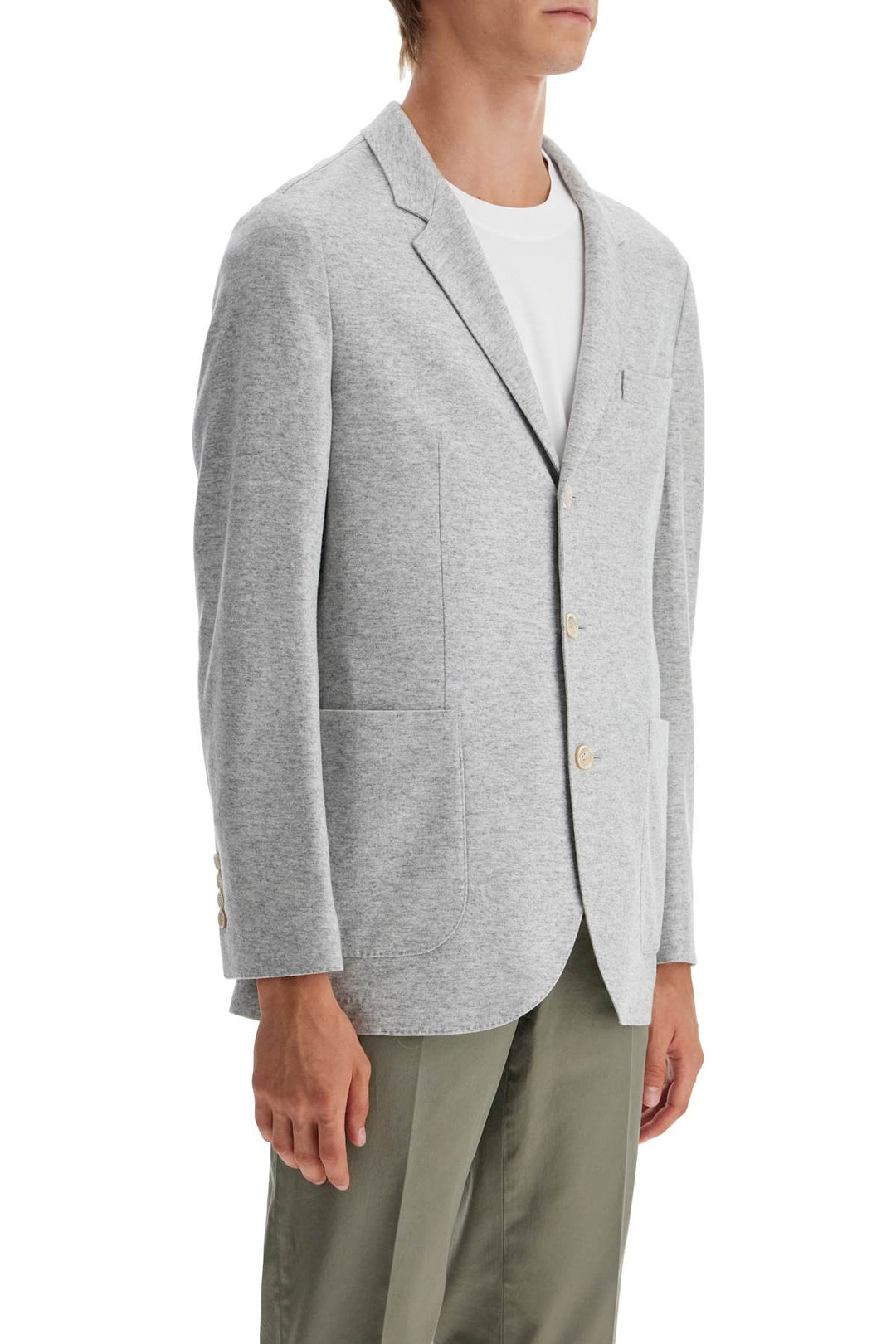 Blazer In Jersey Di Cashmere